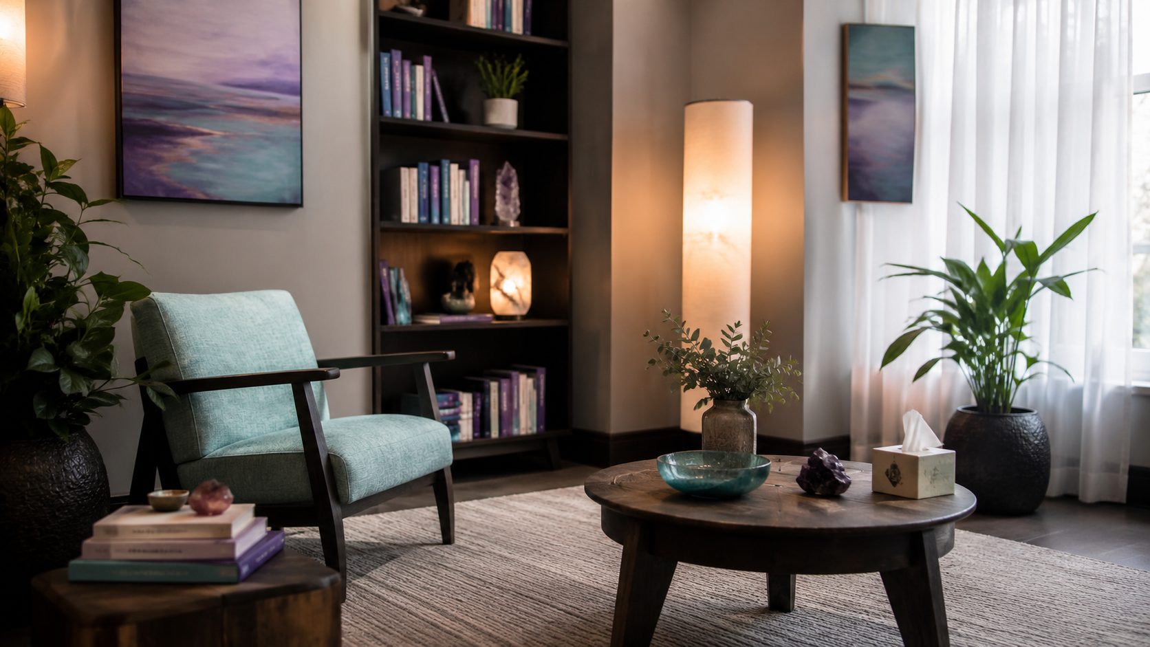 A calm, welcoming spiritual care space